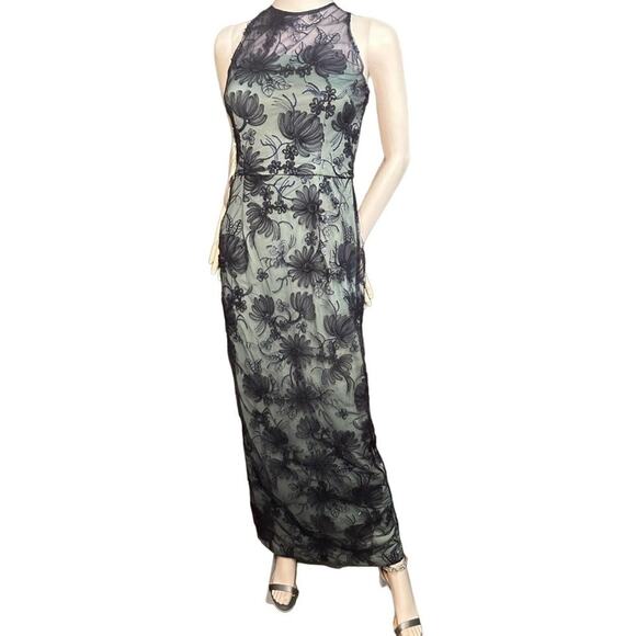 NWOT JS Collections CARTER HALTER COLUMN GOWN SZ 2 - Picture 3 of 8